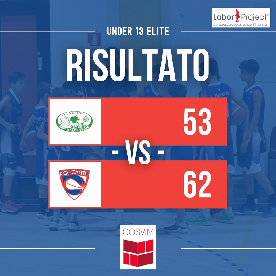 PGC UNDER 13 ELITE –  Ancora una vittoria della Cosvim